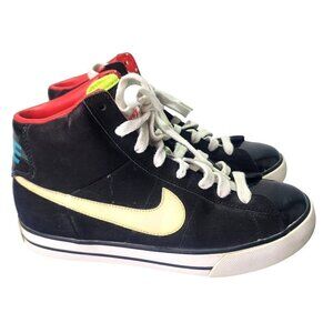 NIKE Sweet Classic High Glossy Black Patent Leather Size 6Y Youth #367112-01